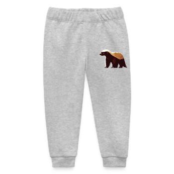 Honey badger - Baby Organic Sweatpants by Stanley/Stella - heather grey - Front