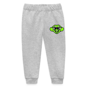 Frosch Kröte cool Sonnenbrille lacht glücklich süß - Baby Organic Jogginghose Baby Tumbler von Stanley/Stella - Grau meliert - Vorne