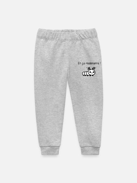And it starts again! - Baby Organic Sweatpants by Stanley/Stella - heather grey