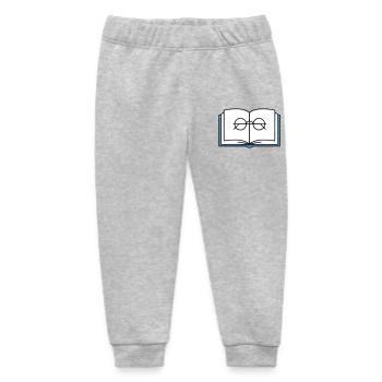 Open Book Glasses School - Baby Organic Sweatpants by Stanley/Stella - heather grey - Front