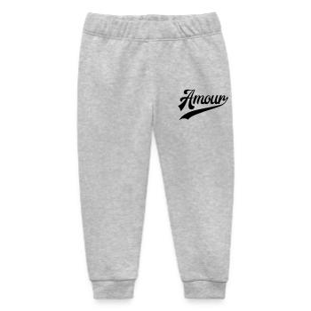 Retro-Vintage-Liebe - Baby Organic Jogginghose Baby Tumbler von Stanley/Stella - Grau meliert - Vorne