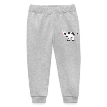 Cow cows - Baby Organic Sweatpants by Stanley/Stella - heather grey - Front