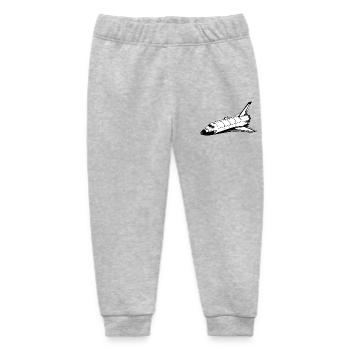 Space Shuttle - Baby Organic Sweatpants by Stanley/Stella - heather grey - Front