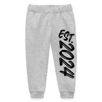 Est. 2024 - Established 2024 - Geburtstag Geschenk - Baby Organic Jogginghose Baby Tumbler von Stanley/Stella - Grau meliert - Vorne