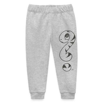 Question mark snake - Baby Organic Sweatpants by Stanley/Stella - heather grey - Front