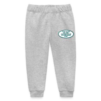 I don't care what people think of me - Baby Organic Sweatpants by Stanley/Stella - heather grey - Front