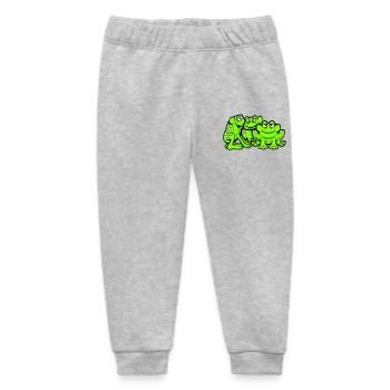 3 Frösche Team Kröte Freunde Cool Crew Lustig süß - Baby Organic Jogginghose Baby Tumbler von Stanley/Stella - Grau meliert - Vorne