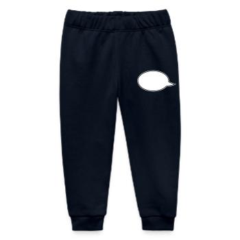Sprechblasen Comic links - Baby Organic Jogginghose Baby Tumbler von Stanley/Stella - Navy - Vorne