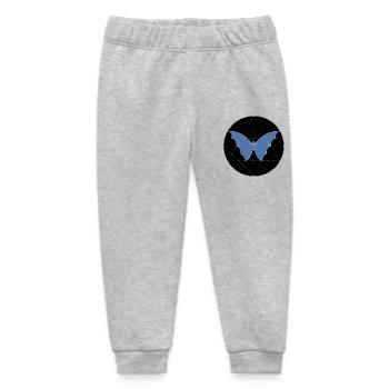 Sacred Geometry Butterfly - Baby Organic Sweatpants by Stanley/Stella - heather grey - Front