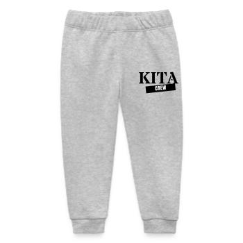 Kita Crew - Kindergarten Team Educator Gift - Baby Organic Sweatpants by Stanley/Stella - heather grey - Front