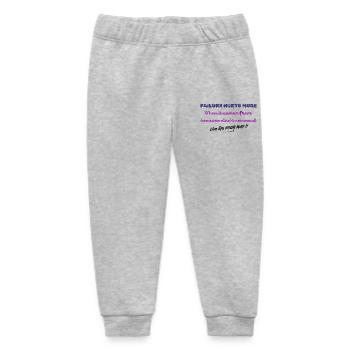 Scheitern tut mehr weh - Baby Organic Jogginghose Baby Tumbler von Stanley/Stella - Grau meliert - Vorne