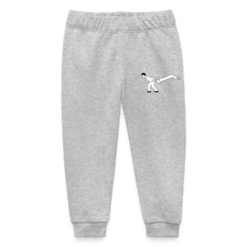 man pulls Banner | Bannerträger - Baby Organic Jogginghose Baby Tumbler von Stanley/Stella - Grau meliert - Vorne