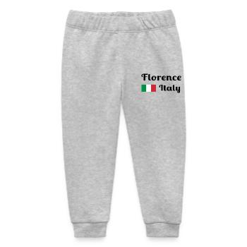 Florenz, Italien - Stilvolle Drucke - Baby Organic Jogginghose Baby Tumbler von Stanley/Stella - Grau meliert - Vorne