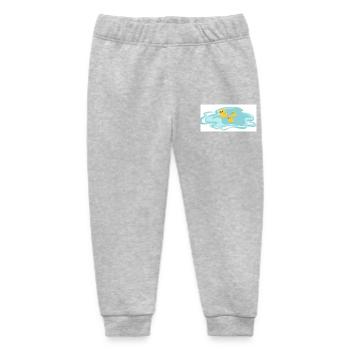 Splash! First big dive - Baby Organic Sweatpants by Stanley/Stella - heather grey - Front