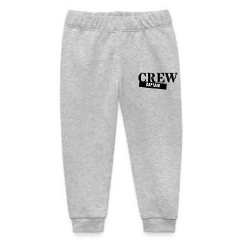 Crew Captain - Kapitän Chef Anführer Gruppe - Baby Organic Sweatpants by Stanley/Stella - heather grey - Front
