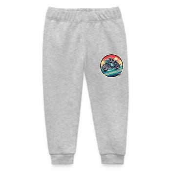 Classic Motorcycle Café Racer - Baby Organic Sweatpants by Stanley/Stella - heather grey - Front