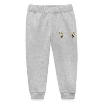 Devil horns Metal Sign Two Finger Sign - Baby Organic Jogginghose Baby Tumbler von Stanley/Stella - Grau meliert - Vorne