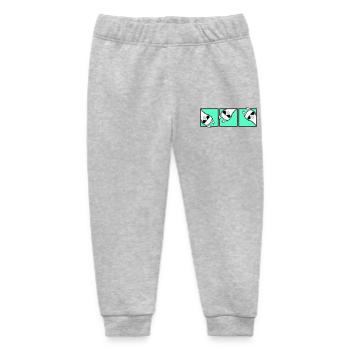 Lama Cool Guckend Sonnenbrille Trio Freunde Team - Baby Organic Jogginghose Baby Tumbler von Stanley/Stella - Grau meliert - Vorne
