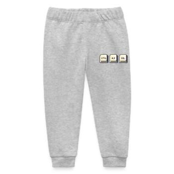 Ctrl Alt Del - Baby Organic Sweatpants by Stanley/Stella - heather grey - Front