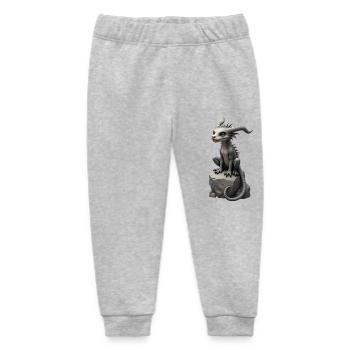 Monster on Stone 2 - Baby Organic Jogginghose Baby Tumbler von Stanley/Stella - Grau meliert - Vorne