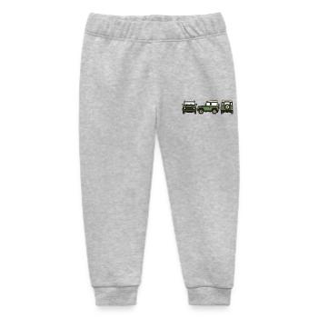 Offroad car - Baby Organic Sweatpants by Stanley/Stella - heather grey - Front