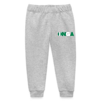Nigeria - Baby Organic Sweatpants by Stanley/Stella - heather grey - Front