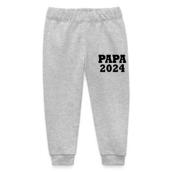 Papa 2024 - Baby Organic Sweatpants by Stanley/Stella - heather grey - Front