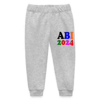 Abi 2024 - Baby Organic Jogginghose Baby Tumbler von Stanley/Stella - Grau meliert - Vorne