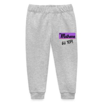 GELIEBTE. VIELEN DANK - Baby Organic Jogginghose Baby Tumbler von Stanley/Stella - Grau meliert - Vorne