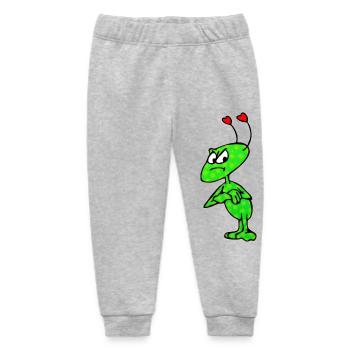 "Grummel-Trine" - Hab mich lieb! - Baby Organic Jogginghose Baby Tumbler von Stanley/Stella - Grau meliert - Vorne