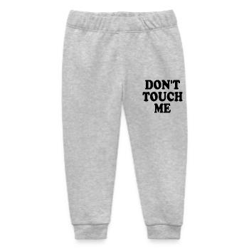 Dont touch me - Baby Organic Sweatpants by Stanley/Stella - heather grey - Front
