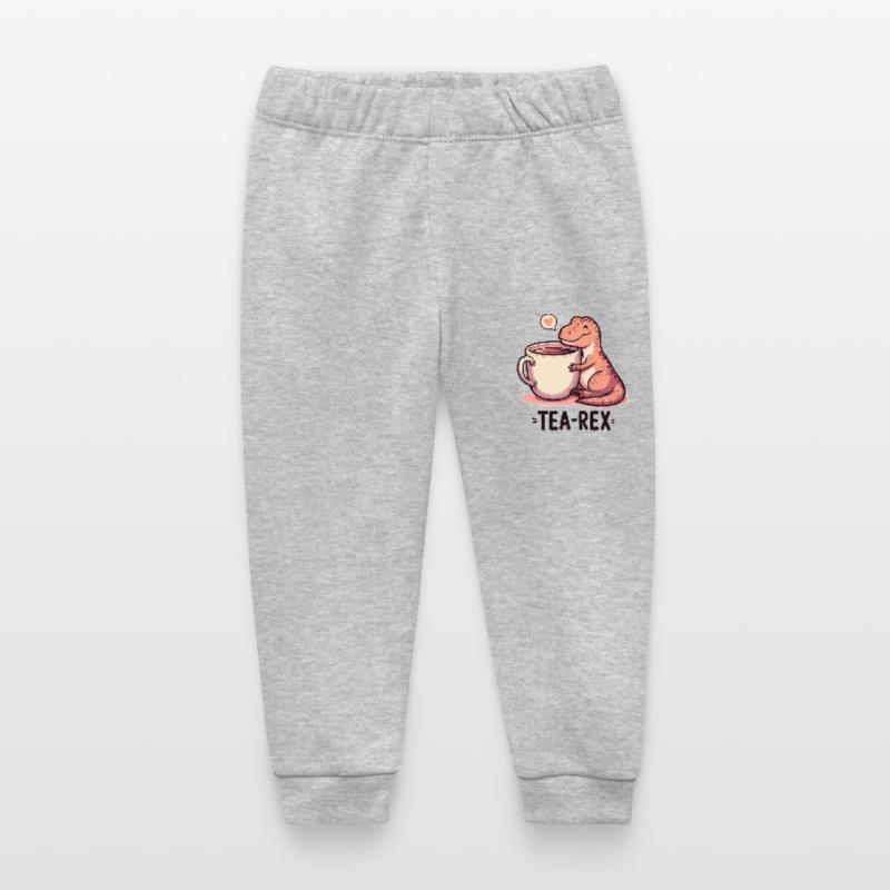 Tea Rex Tea Rex Tea Drinker Gift Baby Organic Sweatpants by Stanley/Stella