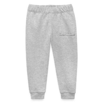 Worauf schauen Sie sich das an? - Baby Organic Jogginghose Baby Tumbler von Stanley/Stella - Grau meliert - Vorne