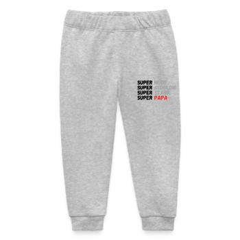 Super Papa - Baby Organic Jogginghose Baby Tumbler von Stanley/Stella - Grau meliert - Vorne