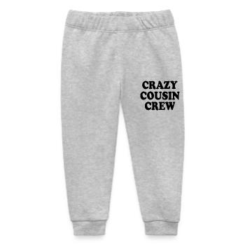 Crazy cousin crew - Baby Organic Jogginghose Baby Tumbler von Stanley/Stella - Grau meliert - Vorne