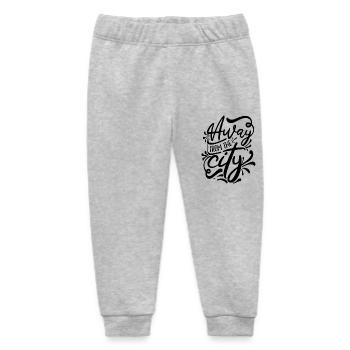 Away from the City - Baby Organic Sweatpants by Stanley/Stella - heather grey - Front