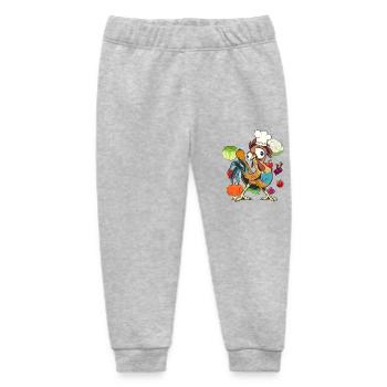 Chicken Rooster Cook Cooks Cook Culinary Arts Vegetables - Baby Organic Sweatpants by Stanley/Stella - heather grey - Front