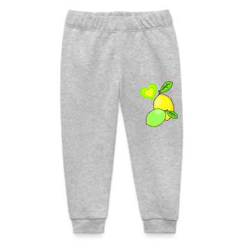 Zitrone Zitronen Früchte Frucht Obst Sommer - Baby Organic Jogginghose Baby Tumbler von Stanley/Stella - Grau meliert - Vorne