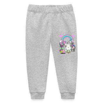 Ostern Ostereier Huhn Hühner Kinder Osterfest Kind - Baby Organic Jogginghose Baby Tumbler von Stanley/Stella - Grau meliert - Vorne