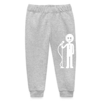 Sänger Mikrofon Artist - Baby Organic Jogginghose Baby Tumbler von Stanley/Stella - Grau meliert - Vorne