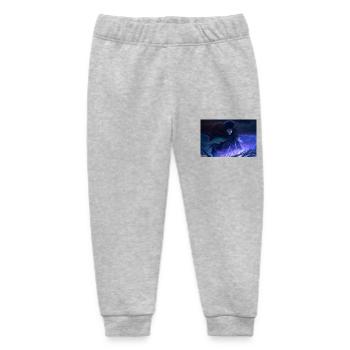 Wilder Krieger im Dunkeln - Baby Organic Jogginghose Baby Tumbler von Stanley/Stella - Grau meliert - Vorne