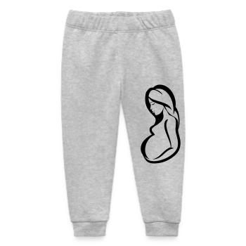 Pregnant sensuality - Baby Organic Sweatpants by Stanley/Stella - heather grey - Front