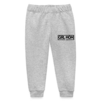Mädchen Mama Est. 2023 Baby Shower Schwangerschaft Enthüllung - Baby Organic Jogginghose Baby Tumbler von Stanley/Stella - Grau meliert - Vorne