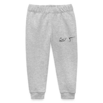 Stachelrochen im eleganten Flug - Baby Organic Jogginghose Baby Tumbler von Stanley/Stella - Grau meliert - Vorne
