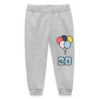 20. 20 YEARS. 20TH ANNIVERSARY. BIRTHDAY 20 YEARS. - Baby Organic Sweatpants by Stanley/Stella - heather grey - Front