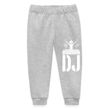 DJ Spruch Turntables - Baby Organic Sweatpants by Stanley/Stella - heather grey - Front