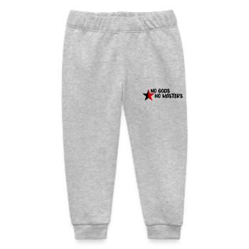 No Gods No Masters - Baby Organic Sweatpants by Stanley/Stella - heather grey - Front