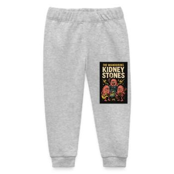 The wandering kidney stones in concert - Baby Organic Sweatpants by Stanley/Stella - heather grey - Front
