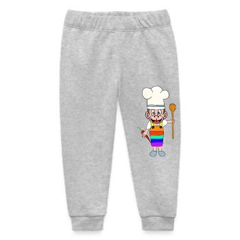 LGBT KOCH Köche Köchin Regenbogen Küche - Baby Organic Jogginghose Baby Tumbler von Stanley/Stella - Grau meliert - Vorne