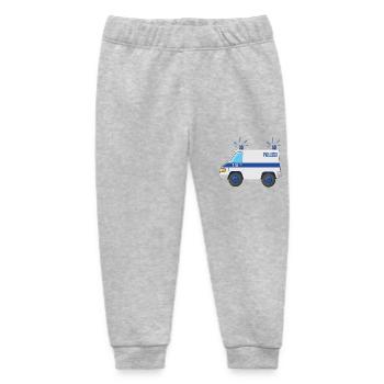 Police Car 110 - Baby Organic Sweatpants by Stanley/Stella - heather grey - Front